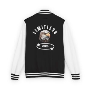 "Limitless with God" Unisex Heavyweight Letterman Jacket